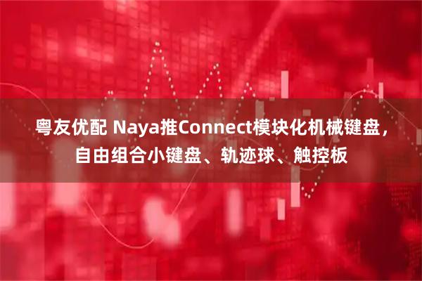 粤友优配 Naya推Connect模块化机械键盘，自由组合小键盘、轨迹球、触控板